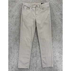 Banana Republic Linen Blend Slim Fit Traveler Pant Mens 31 Sandstone Neutral Tan